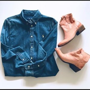 Polo Ralph Lauren W denim shirt, large